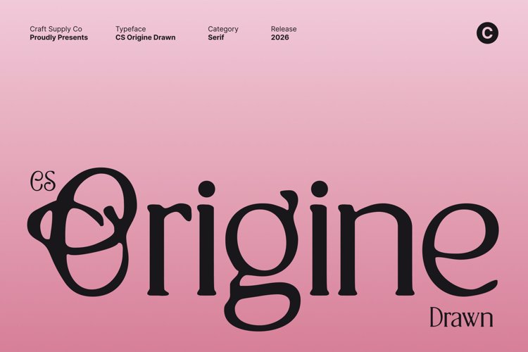 Preview of CS Origine Drawn Font