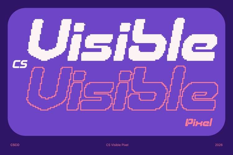 Preview of CS Visible Pixel Font