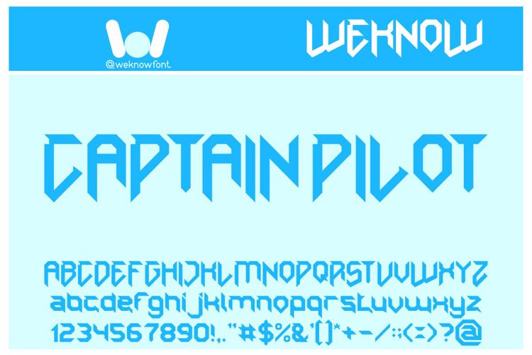 Captain Pilot Font