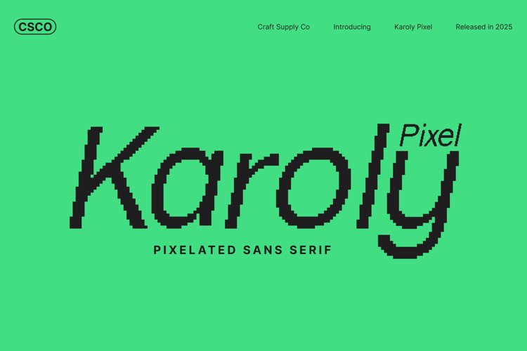 Preview of Karoly Pixel Font