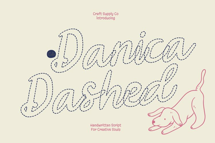 Preview of CS Danica Dashed Font
