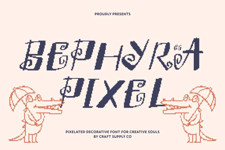 Preview of CS Bephyra Pixel Font