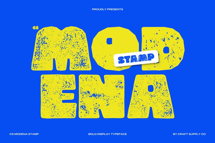 Preview of CS Modena Stamp Font