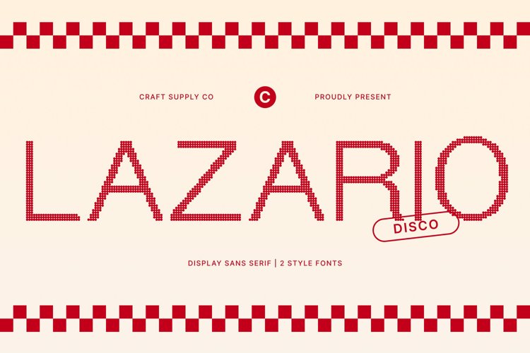 Preview of Lazario Disco Font