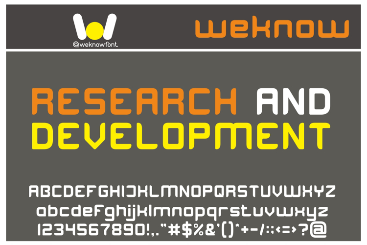 RESEARCH AND DEVELOPMENT Font