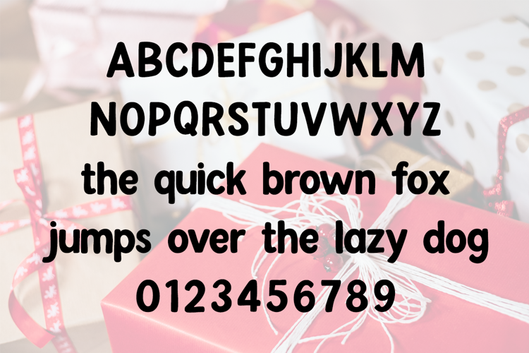 Preview of Shopping For Gifts Font