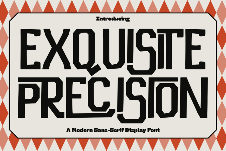 Preview of Exquisite Precision Font