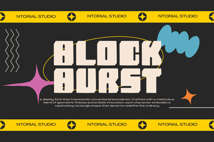 Block Burst Font