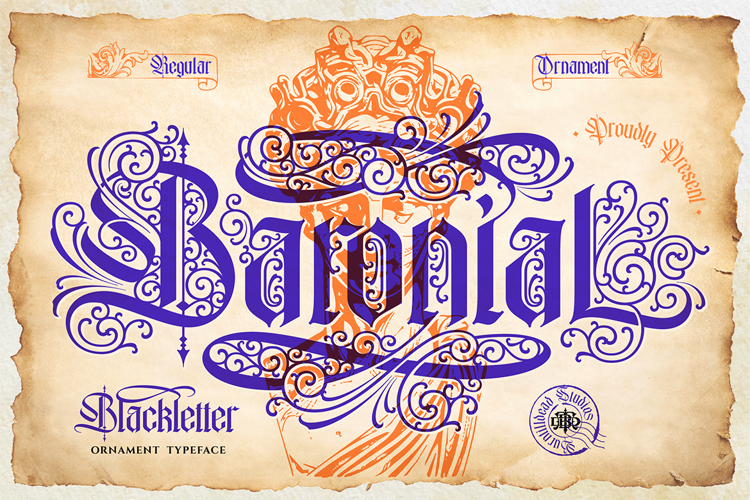 Preview of Baronial Font