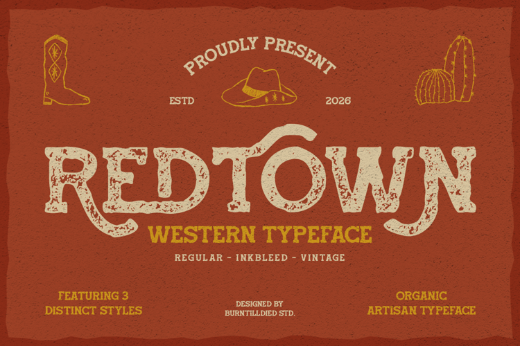 Preview of Redtown Font