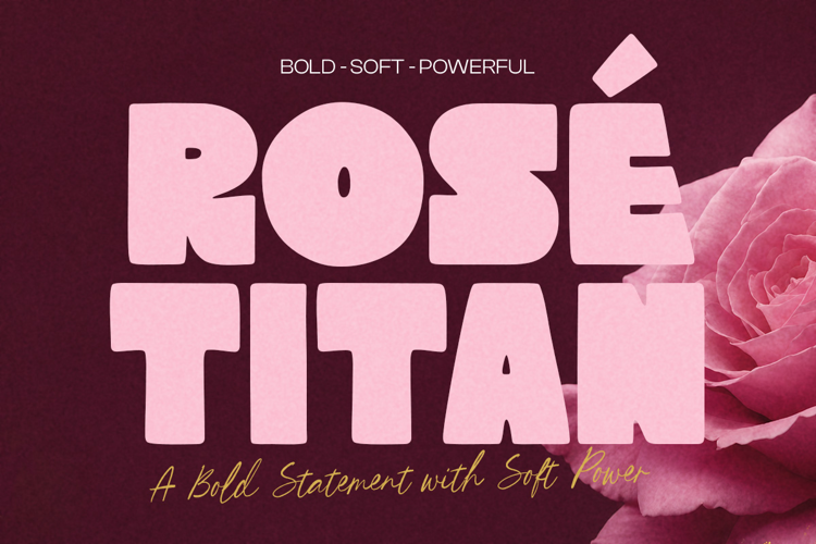 Preview of Rose Titan Regular Font