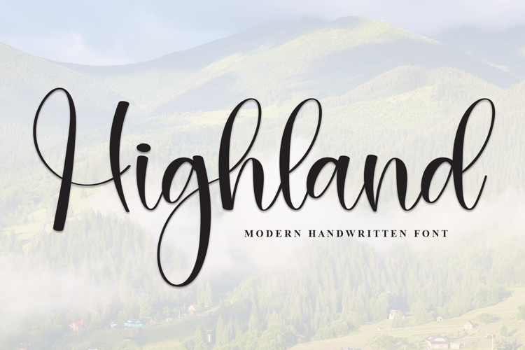 Preview of Highland Font