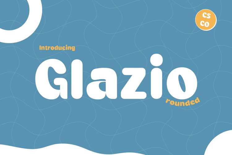 Glazio Rounded Font