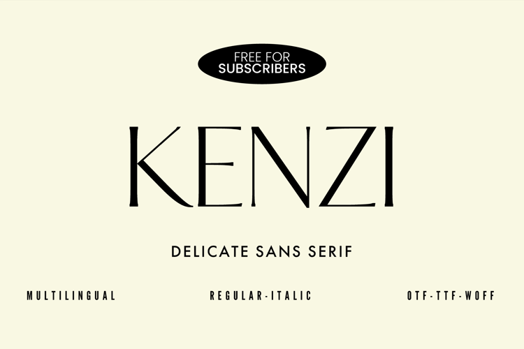 Preview of KENZI Font