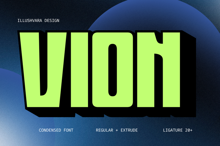 Preview of Vion Modern Font