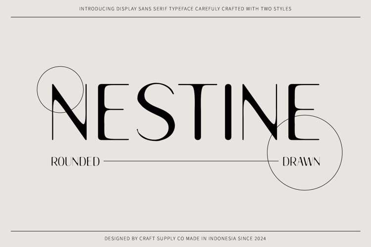 Nestine Rounded Drawn Font