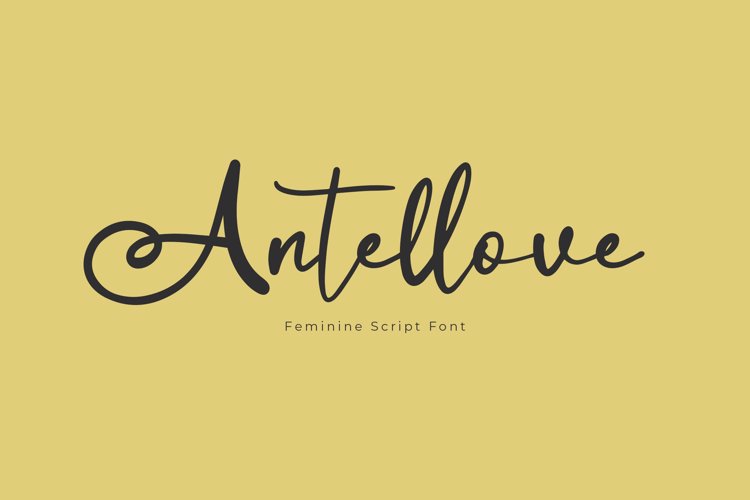 Preview of Antellove Font