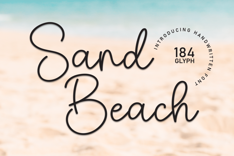 Preview of Sand Beach Font