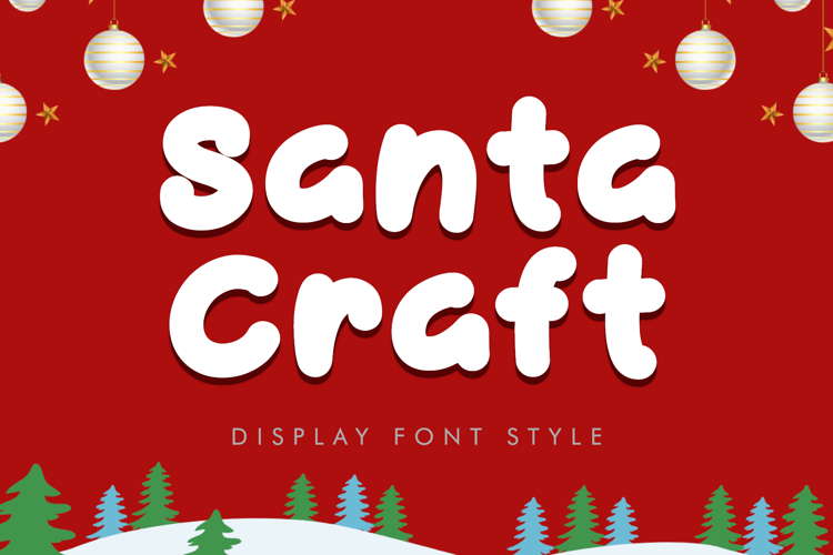 Preview of Santa Craft Font