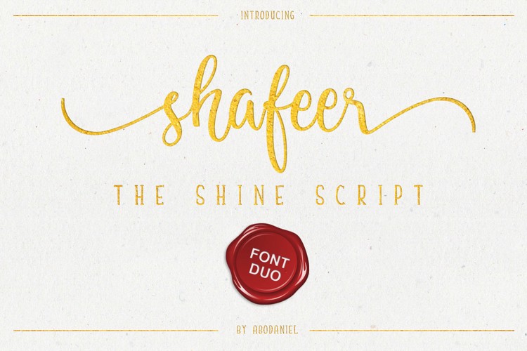 Shafeer Font