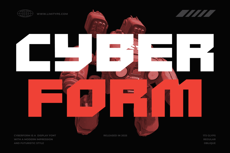 Preview of Cyberform Font