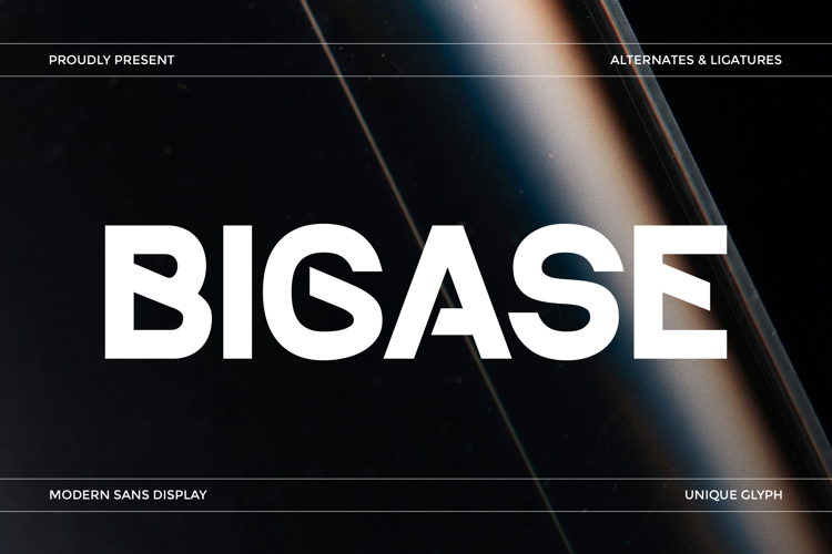 Preview of BIGASE Font