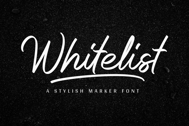 Preview of Whitelist Font