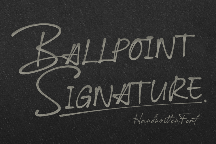 Ballpoint Signature Font
