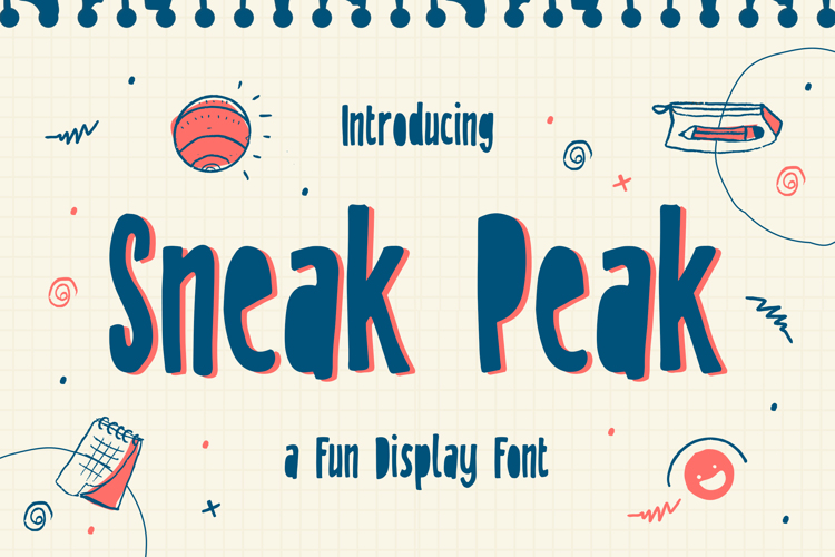 Sneak Peak Font