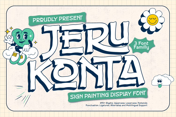 Preview of Jeru Konta Font