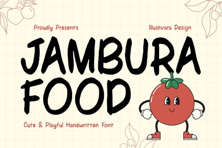 Preview of Jambura Food Font