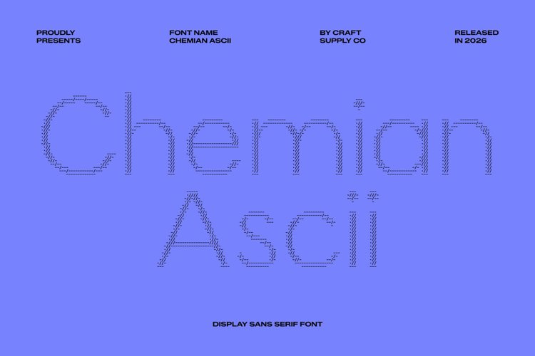 Chemian Ascii Font - Free Download