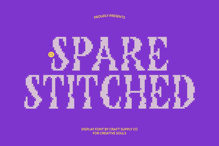 Preview of CS Spare Stitched Font