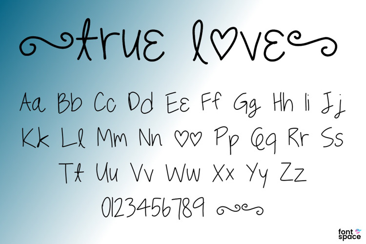true love Font