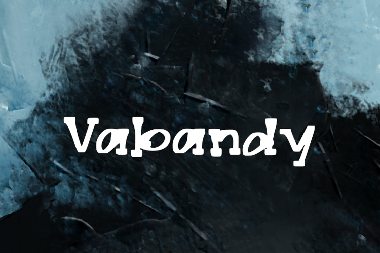 Preview of v Vabandy Font