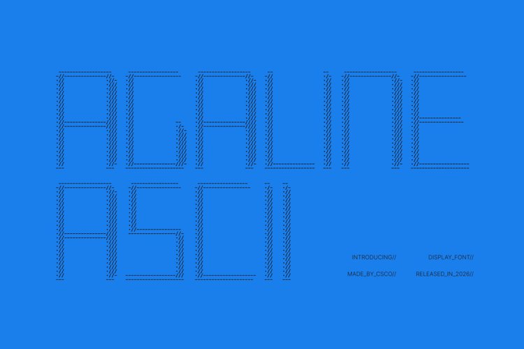 Preview of Agaline Ascii Font