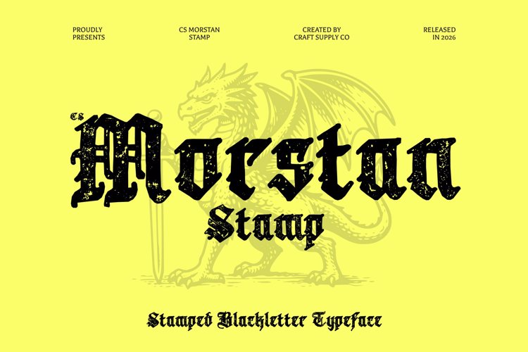 Preview of CS Morstan Stamp Font