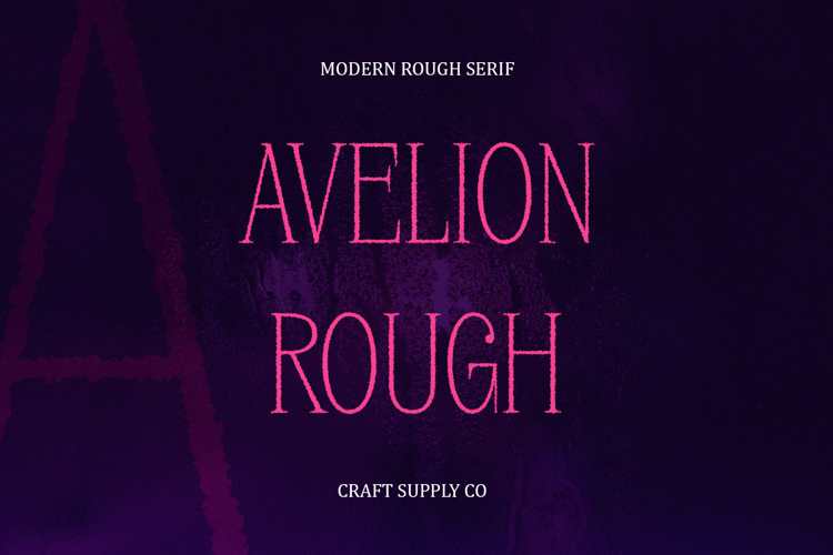 Avelion Rough Font