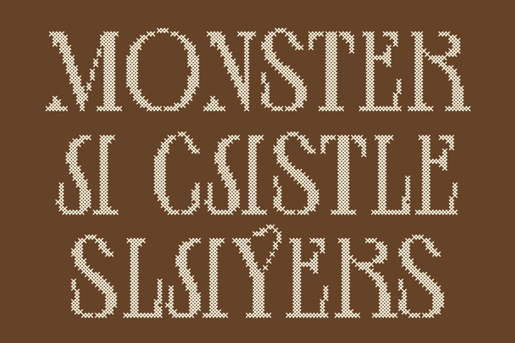 Preview of Ceyla Stitched Font