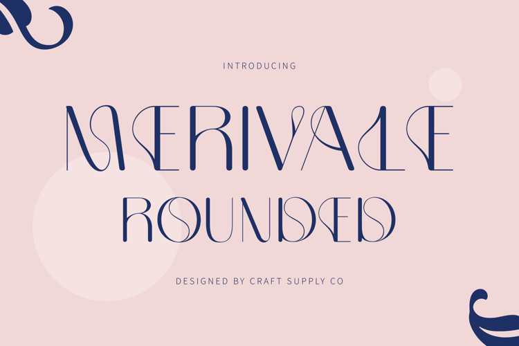 Merivale Rounded Font