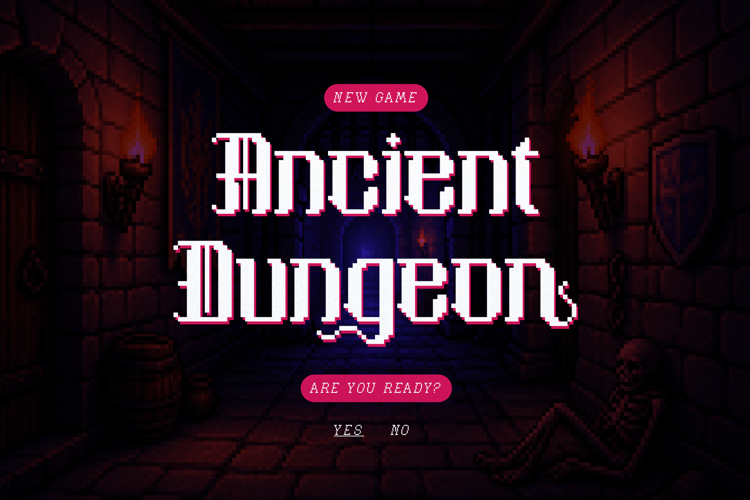 Preview of Morglitch Font