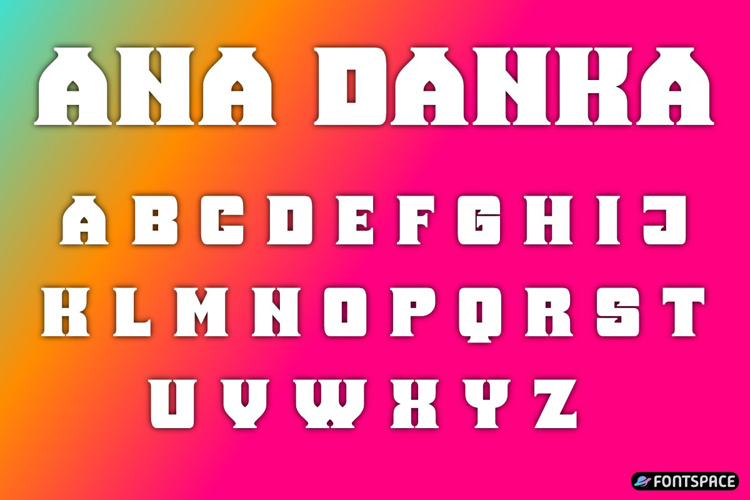Preview of Ana Danka Font