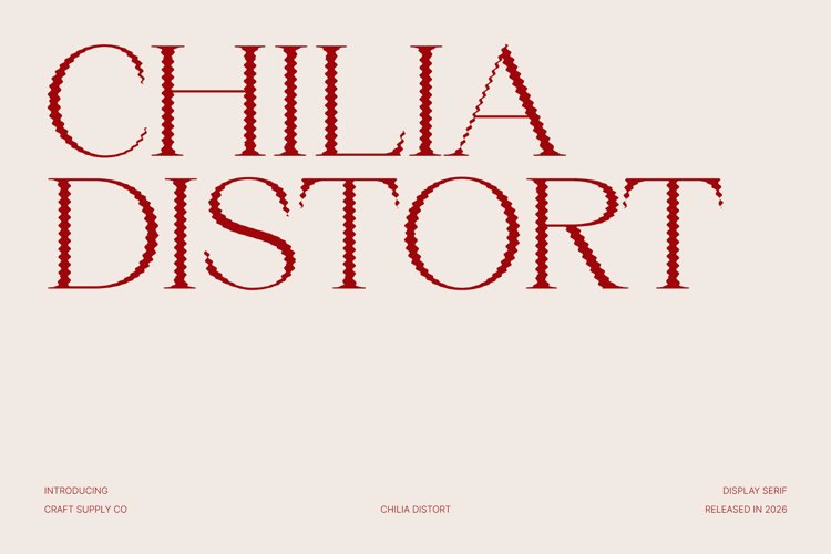Preview of Chilia Distort Font