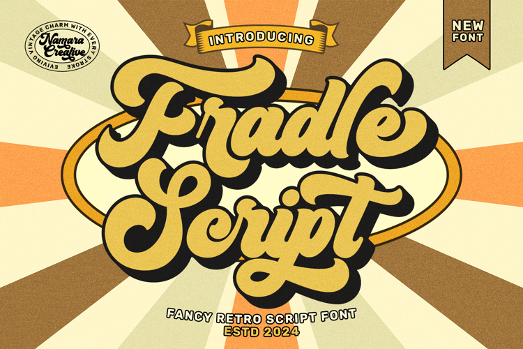 Preview of Fradle Script Font