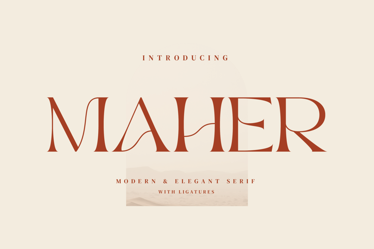 Preview of Maher Font