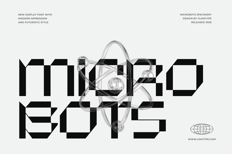 Preview of Microbots Font