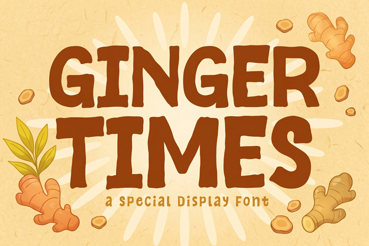 Preview of Ginger Times Font