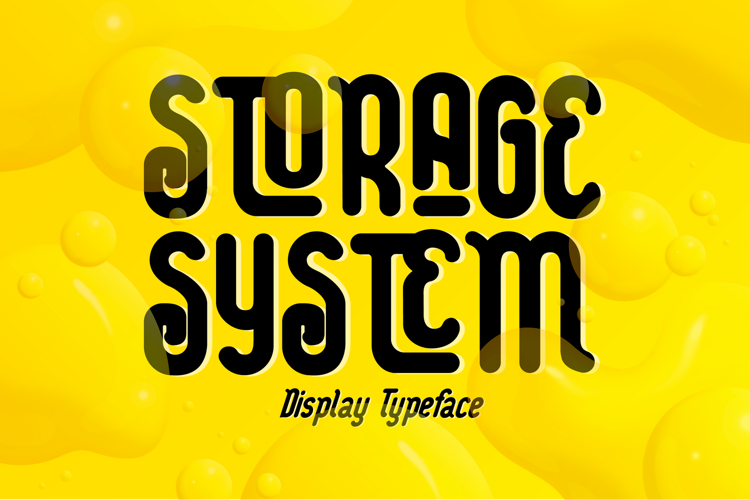 STORAGE SYSTEM Font