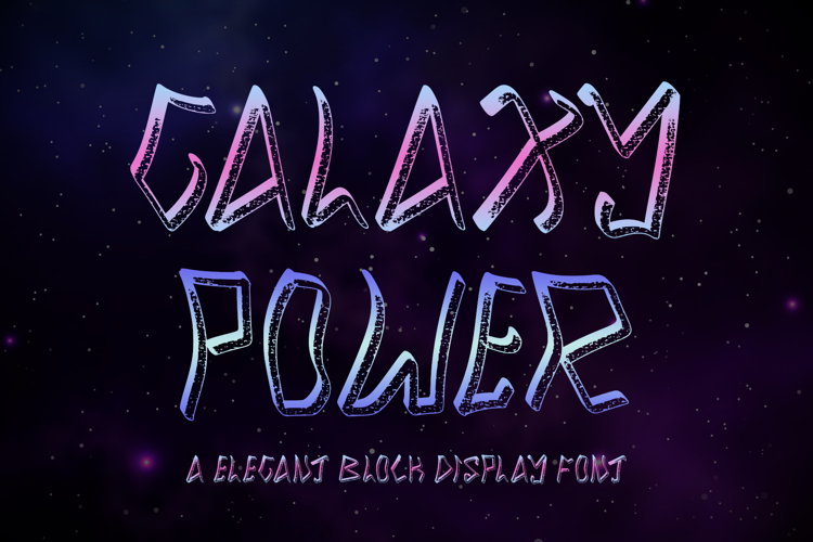 Galaxy Power Font
