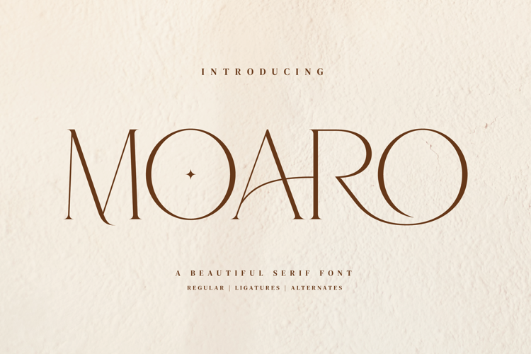 Preview of Moaro Font